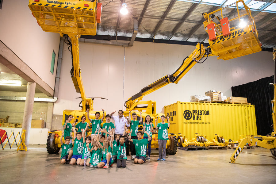 Heavy machinery excursion with Preston Hire