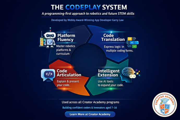 Introducing the Creator Academy CodePlay™ System