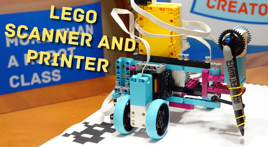 See our LEGO robot scanner/printer!
